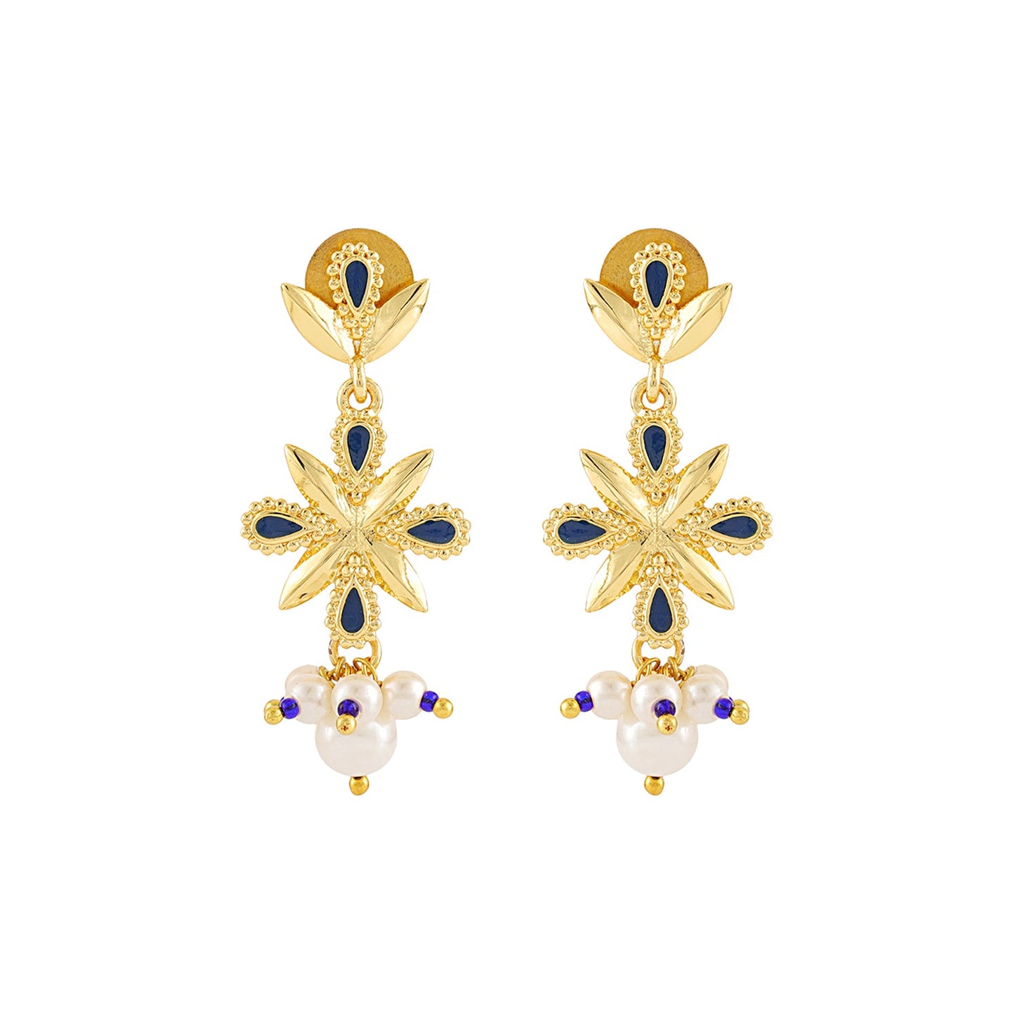 Gota Patti Shahi Guldaasta Necklace Set